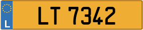Truck License Plate